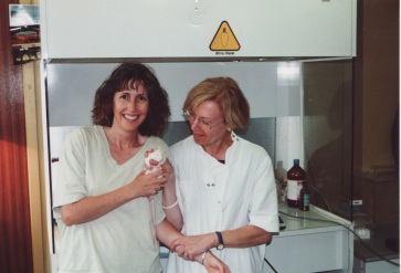 Lisa with Rose-Marie at a conference